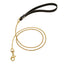 Dog Chain Leash for Dog Collar 18K Gold Sliver Cuban Link Anti-Bite Metal Strong Dog Leash for Walking Training Small Medium Dog