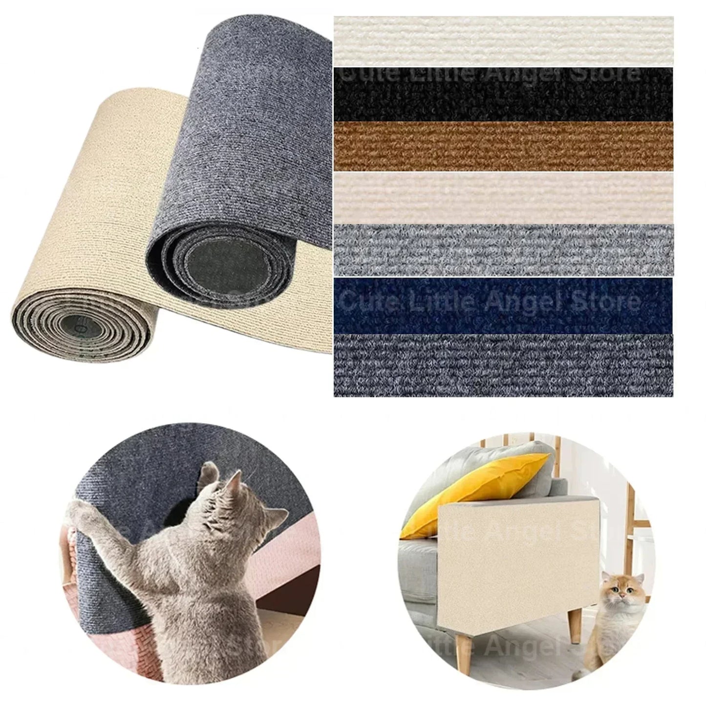 Anti Cat Scratcher Sofa Tape Scratching Post Sofa Protection Artifact Self-adhesive Carpet Cats Scratch Board Cat Toys