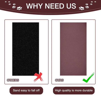 20 X 10 Inch Self Adhesive Sandpaper 3PCS Dog Scratch Pad Replacement 60 80 120grit Cat Nail File Scratcher Stickyback Sandpaper