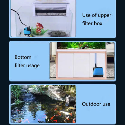5W Bottom Suction Water Pump Aquarium 220V-240V Ultra-Quiet Submersible Pump For Water Cycle and Pumping of the Fish Tank