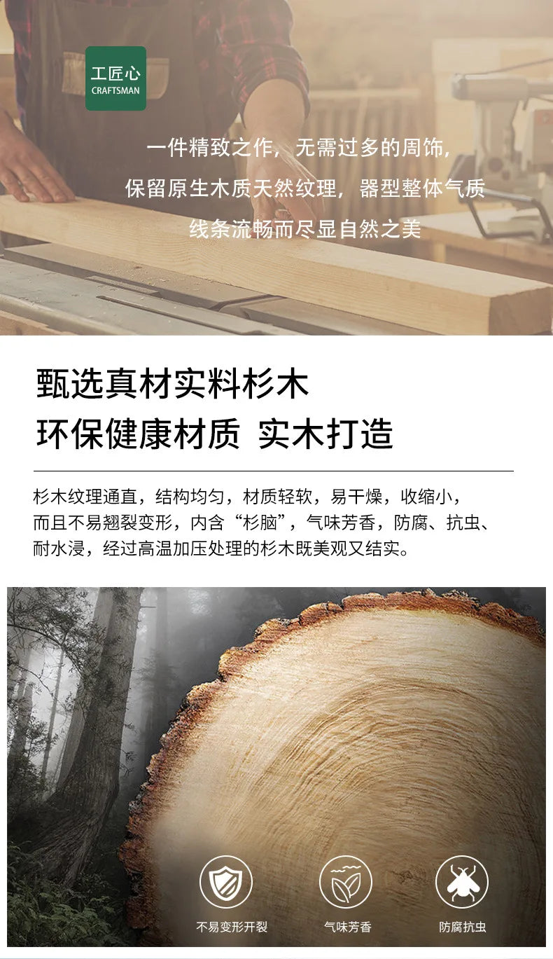 Solid wood dog house dog villa wooden kennel waterproof and rainproof outdoor large kennel dog house type pet