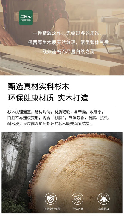 Solid wood dog house dog villa wooden kennel waterproof and rainproof outdoor large kennel dog house type pet