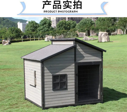 Small puppy house outdoor water rot kennel kennel kennel rural large medium and small outdoor villa