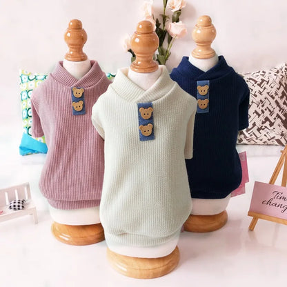 Pet Dog Striped T-Shirt Dog Cat Cotton Vest Clothes Spring Summer Pet Apparel Shirt for Small Medium Pets French Bulldog Bichon