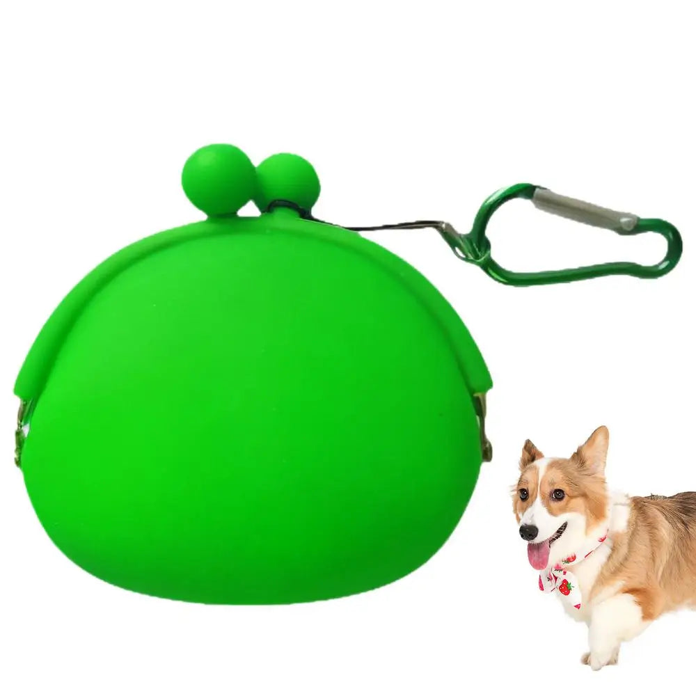 Silicone Dog Treat Pouch Dog Treat Training Pouch Dog Treat Carrier Holder Puppy Treat Snack Bag For Outdoor Walking Supply