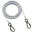 Double-headed Dog Tie Out Cable Leash, Long Steel Wire Rope, Outdoor Dogs Straps, Adjustable Running Rope Supplies