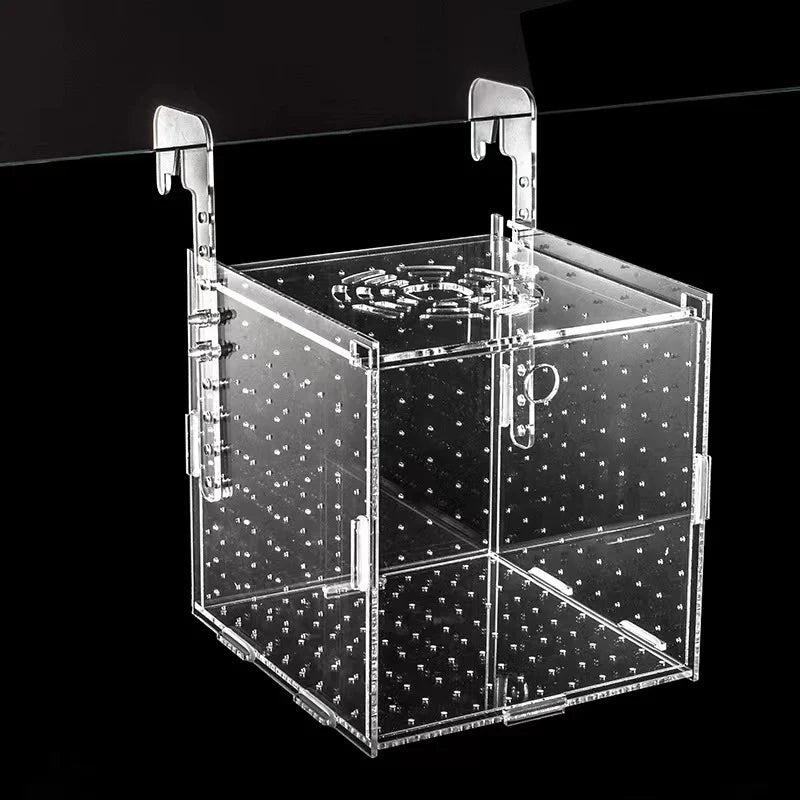 High Transparent Acrylic Aquarium Fish Breeding Isolation Box Fish Aquarium Breeder Hatching Incubator Feeding Tank Accessories