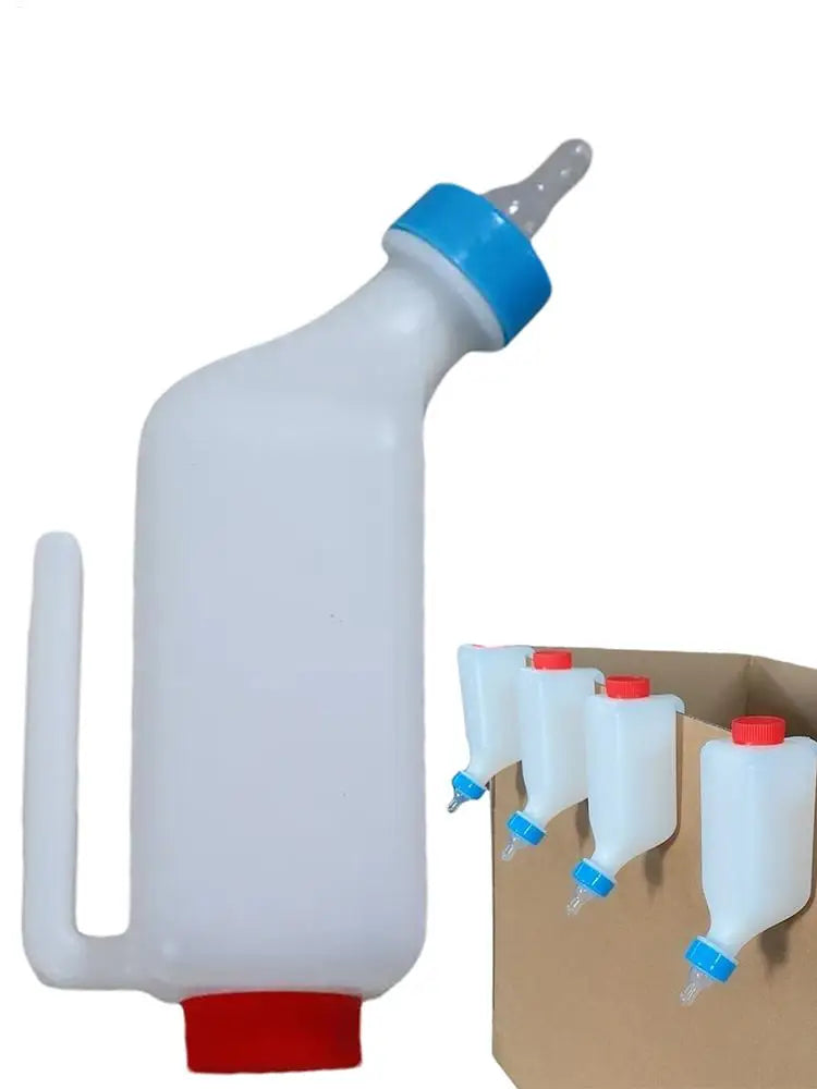 Baby Goat Bottle Lamb Bottle Animal feeding supplies Hangable Milk Feeder Veterinary hanging milk bottle with Clear Scale