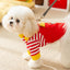 Red Stripe French Fries Dog Hoodies Autumn Winter Dog Clothes for Small Medium Dogs,Puppy Cat Costume Chiwawa Pet Pullover Coat