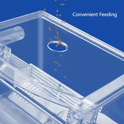 ﻿ High Transparent External  Aquarium fish breeding box juvenile fish tank isolation Betta fry spawning apparatus Tropical fish