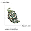 Fully Rhinestone Peacock Bird Brooch Fashionable and Elegant Coat Pin Jewelry Accessories and Gifts