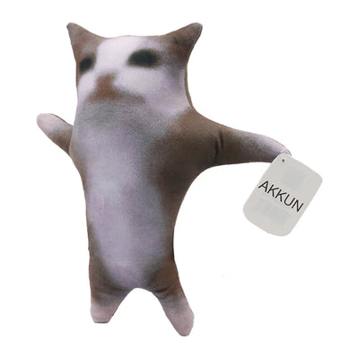 AKKUN Happy Cat Plush Stuffed Animal Cat With Sound Cute Cat Plush Interactive Cat Plush Stuffed Animal Happy Cat Kids Toys