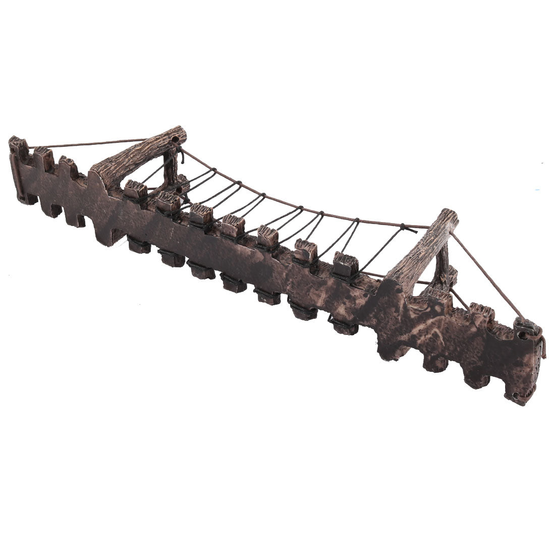 UXCELL Artificial Landscape Emulation Rope Bridge Ornament Fish Tank Synthetic Resin Non-toxic Aquarium Decoration Accessory