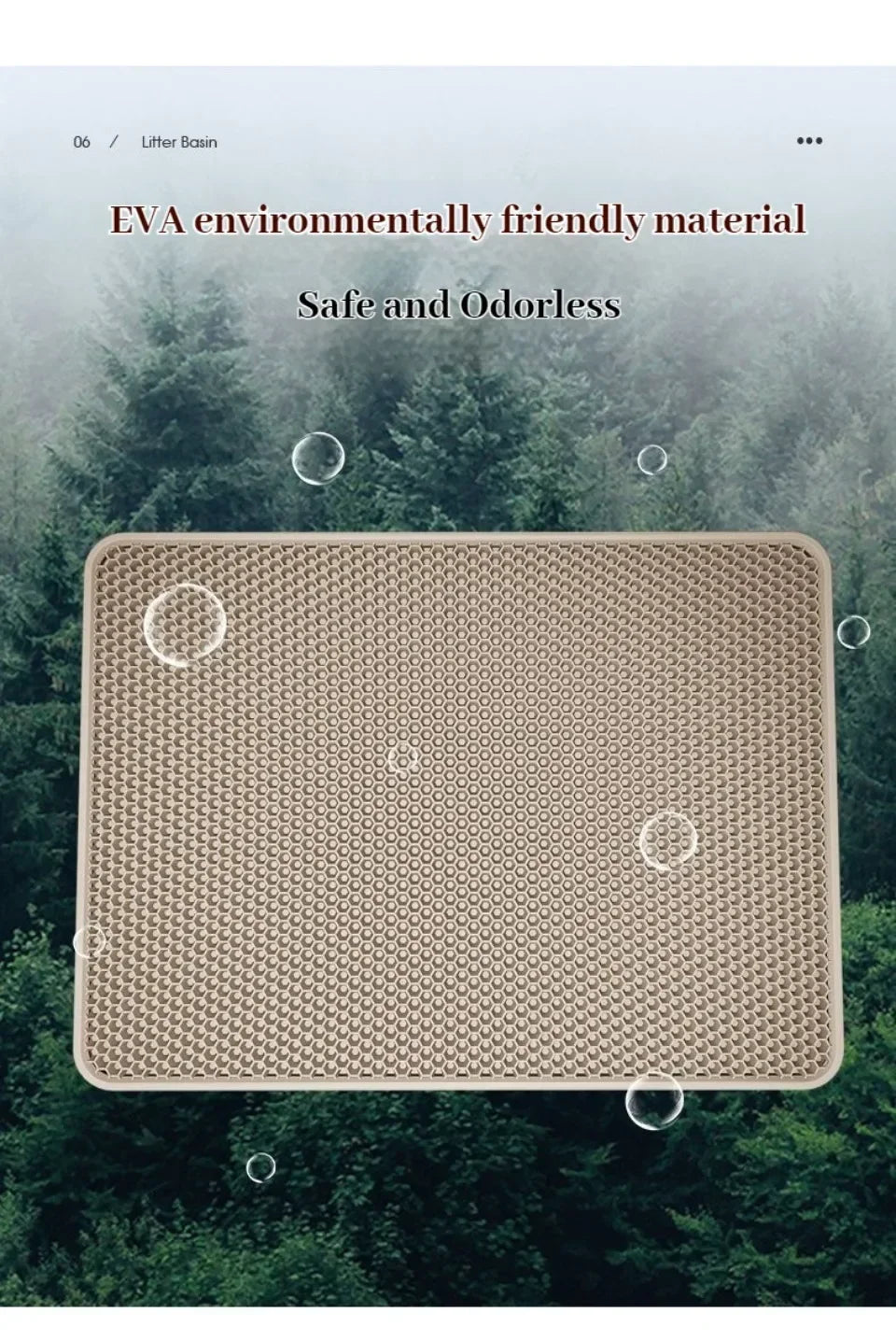 Large Cat Litter Mat Double Layer Cat Litter Pad Waterproof Anti-Slip Sand Bowl Filter Mat Sandbox Mat for Cat Cats Products