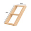 1Pc Wall Mounted Cat Hammock Ladder and Platform Moon Shaped Wooden Climbing Shelf Cats Furniture for Kitty Playing and Sleeping