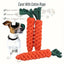 Pet carrot cotton rope toy, hand-woven tooth cleaning and teething resistant knotted rope, dog toy