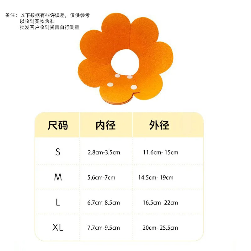 Cat Cone Collar Yellow Soft to Stop Licking, Cat Recovery Collar for Small Large Cats,Collar for Small Dogs Teddy Dog, Cat Neck