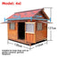 4XL Pet Kennel Large Dog Summer Cooler All Seasons Universal Medium Dog Kennel Solid Wood Removal and Washing