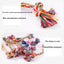Pet dog cotton rope toys teeth cleaning teeth grinding resistant to bite rope knot toy rope double section cotton rope teething