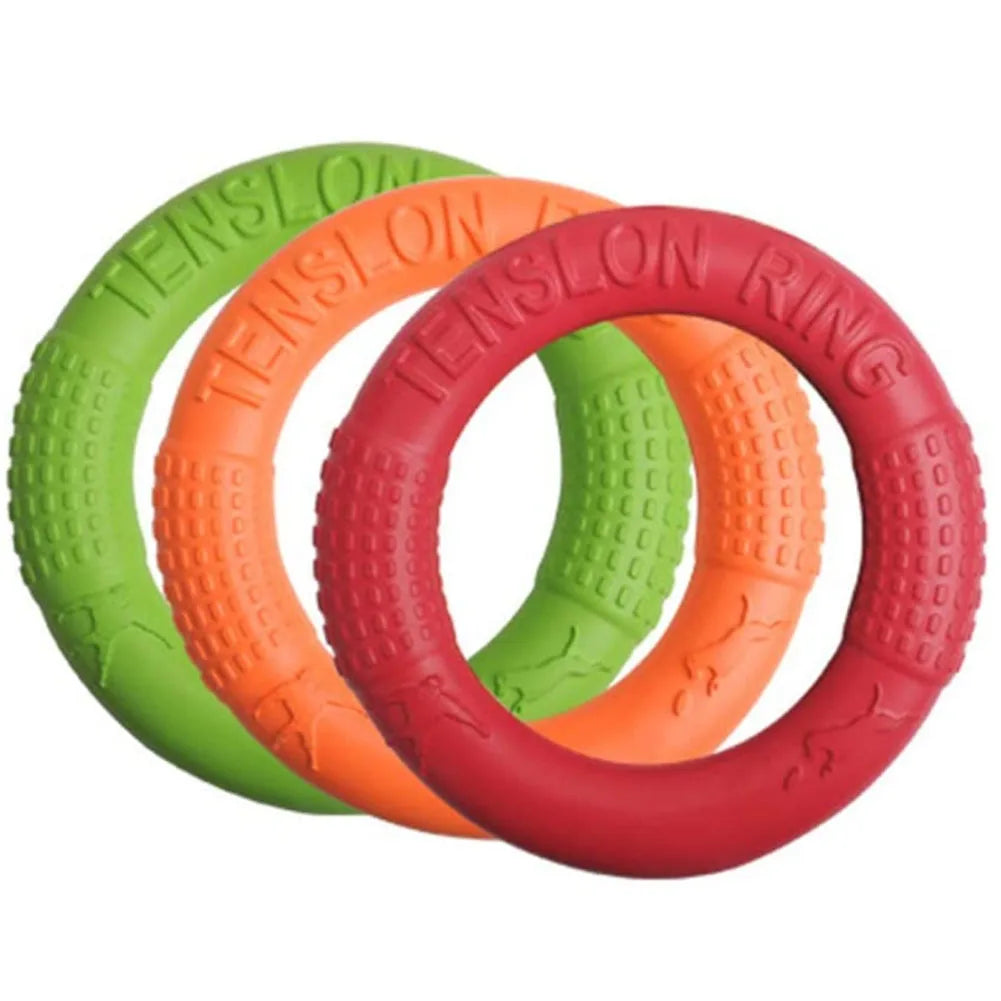 Floating Water Dog Toy Training Ring for Pets Interactive Puller Chew Resistant Perfect for Small Dogs Enhances Agility & Fun
