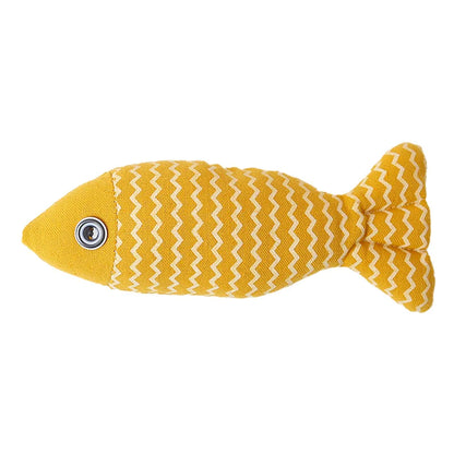 Teeth Grinding Catnip Toys Funny Interactive Plush Cat Toy Pet Kitten Chewing Vocal Toy Fish Bite Cat mint For Cats