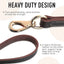 Genuine Leather Short Dog Leash 30cm Short Dog Traffic Lead Leash for Large Medium Dogs Pet Training Walking Leash for Big Dogs