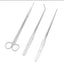 Aquarium Cleaning Tools Set Wave Scissors Tweezers Aquatic Plant Grass Trimming Stainless Fish Tank Tools Aquarium Accessories