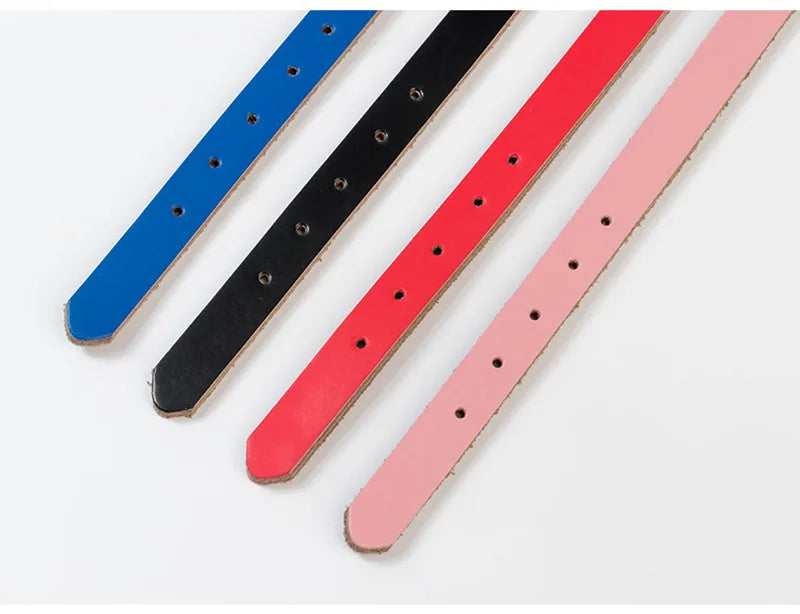 Adjustable Dog Collars Genuine Leather Pet Dog Collar Leash Lead For Small Medium Large Dogs Bulldog Pugs Beagle Dogs Supplies