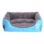 Warm Corduroy Dog Sofa Bed – Plush Fleece Pet Couch with Bolsters