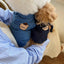 Fashion Dog Cowboy Costume Autumn Winter Dog Denim Jacket Bear Print Cardigan Pet Coat Kitten Puppy Clothing Chihuahua Pullover