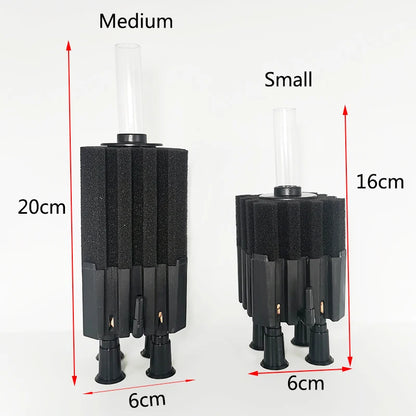 1Pcs Black Aquarium Filter for Aquarium Fish Tank Air Pump Skimmer Biochemical Sponge Filter Aquarium Bio Filters Filtro Aquario