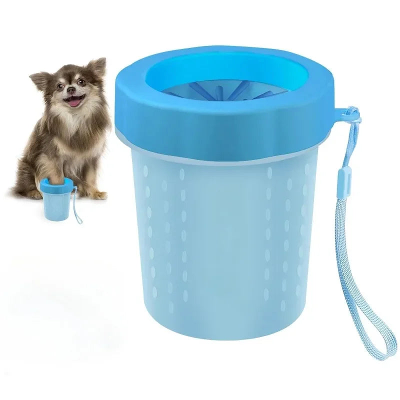 Pillar Shaped Pet Claws Cleaner Soft Silicone Foot Cleaning Cup Portable Cat And Dog Clean Brush Household Practical Product