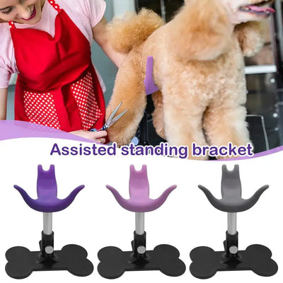Dog Grooming Stool Auxiliary Standing Support ABS + Silicone Soft Safe And Harmless Adjustable Height Suitable For Small Do B5A0