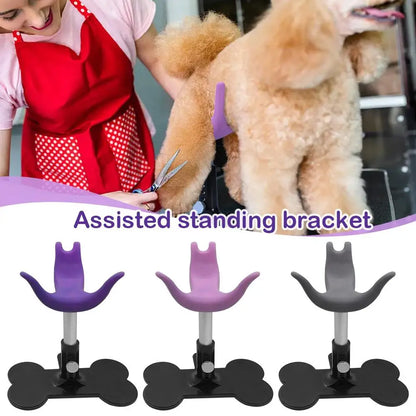 Dog Grooming Stool Auxiliary Standing Support ABS + Silicone Soft Safe And Harmless Adjustable Height Suitable For Small Do B5A0