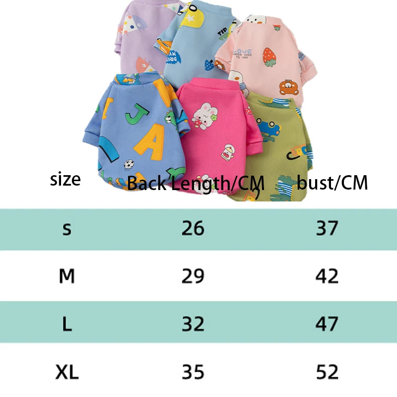 Dog Clothes for Small Dog Clothes Chihuahua Warm Sweatshirt for Puppy French Bulldog Autumn Fleece Clothing for Cats Pet Apparel