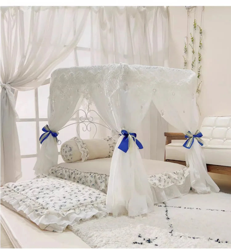 Pet Bed Cat Bed Cat Nest Teddy Than Bear Kennel Princess Wrought Iron Dog Bed Small Medium and Large Dog Supplies