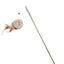 1PC Teaser Feather Toys Kitten Funny Colorful Rod Cat Wand Toys Wood Pet Cat Toys Interactive Stick Pet Cat Supplies
