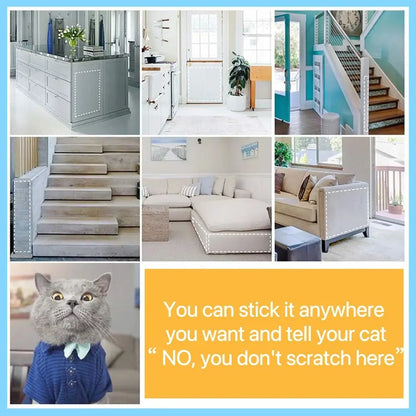 1 Roll Anti Cat Scratch Furniture Protector Tape Self-Adhesive PVC Transparent Tape Couch Guard Pads Stickers for Couch Sofa