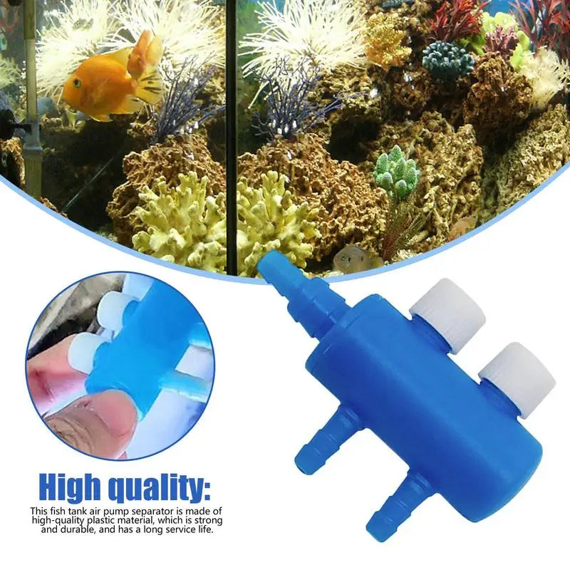 Fish Tank Air Splitter Fish Tank Air Pump Splitter Valve Aquarium Air Flow Control Lever Valve Distributor Splitter Airline Tube