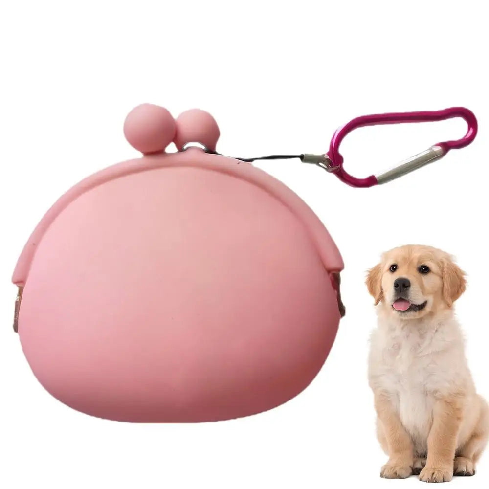 Silicone Dog Treat Pouch Dog Treat Training Pouch Dog Treat Carrier Holder Puppy Treat Snack Bag For Outdoor Walking Supply