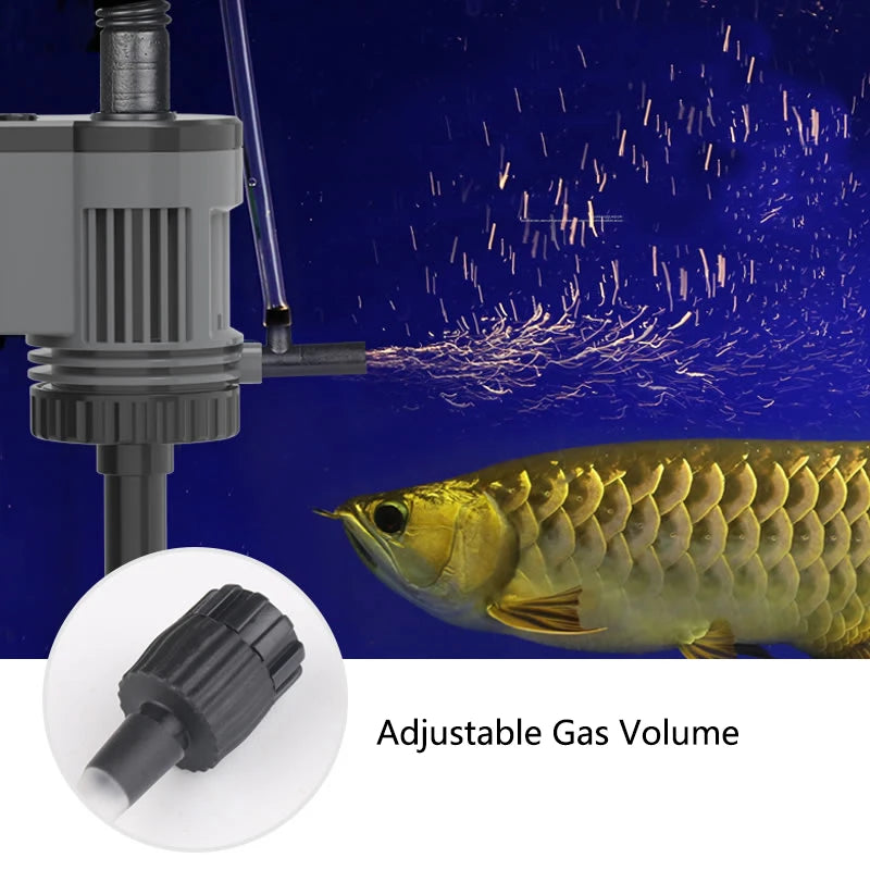 6W 3in1Fish Tank Water Pump Aquarium Filter 220V-240V Submersible Pump For Water Cycle and Pumping of the Fish Tank Rain Spray