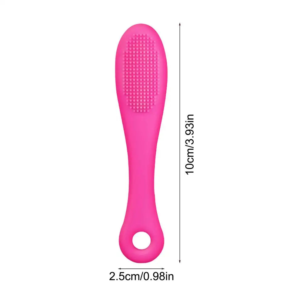 Cat Chin Brush Soft Chin Scrubber Soft Silicone Grooming Chin Scrubber Non-Slip Multifunctional Finger Pet Supplies
