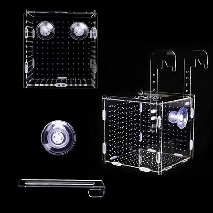 HighTransparent Acrylic Aquarium Fish Breeding Feeding Isolation Box Fish Aquarium Breeder Hatching Incubator Tank  Accessories