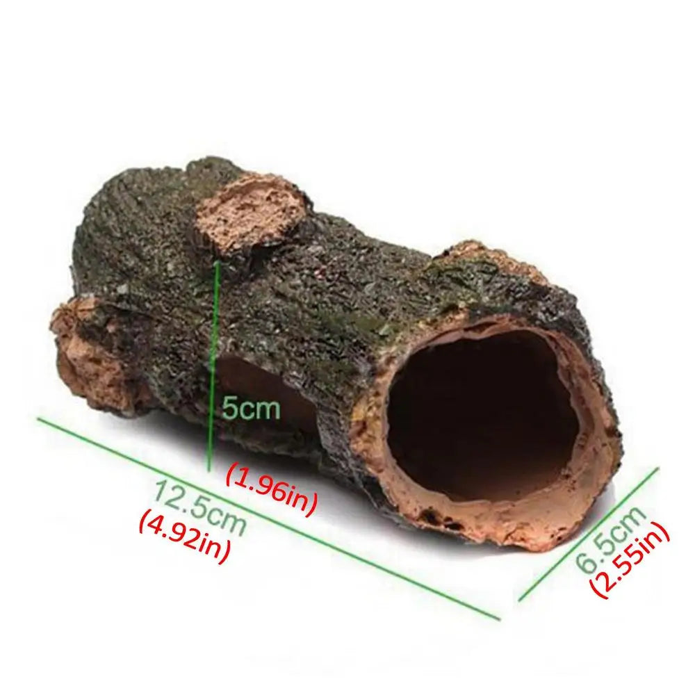 Aquarium Decor Hollow Trees Ornament For Aquarium Landscape Aquarium Tree Stump Rock Hollow Cave Stone For Cichlid Betta Fish