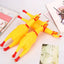 Yellow Screaming Chicken Dog Toys Novelty and Durable Chew Toy Sound Squeeze Screaming Toy