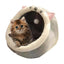 Cat Bed Warm Pet House Kitten Cave Cushion Cat House Round Cat Cushion Cat House 2 In 1 Warm Cats Basket Pet Sleep Bag