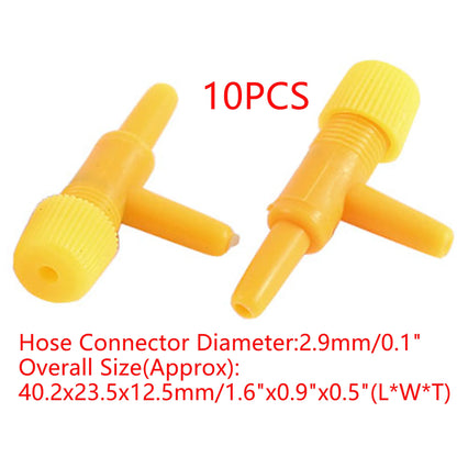 UXCELL Aquarium Air Line Tubing Control Valve 2/3 ways Fish Tank Connector Pump Flow Pipe Valves Tube Hose Trachea Accessories