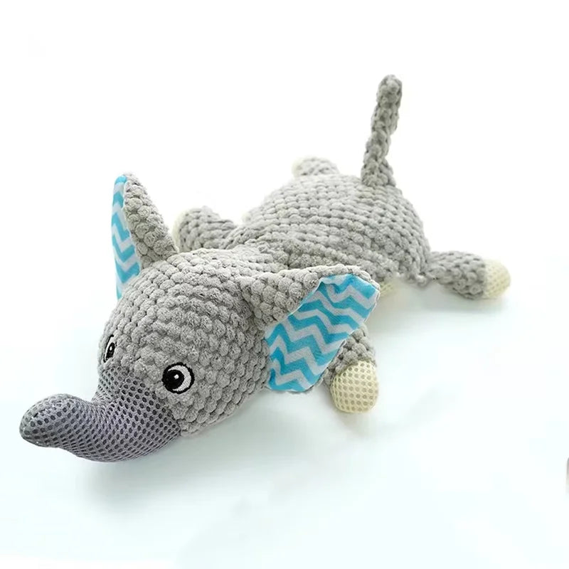 Cross-border pet supplies corn velvet elephant lion dog sound toy self-hi grinding teeth cleaning