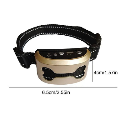 Waterproof IPX4 Auto Anti Barking Collar Vibration Electric Shock Sound Vests Anti Humane Bark Collar Rechargeable ShockSafe Toy