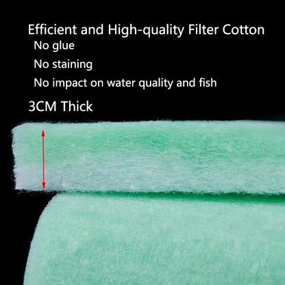Practical Biochemical Aquarium Cotton Sponge Fish Tank Filtration Foam Green Spongs Aquarium Accessories Water Filter Cotton Mat